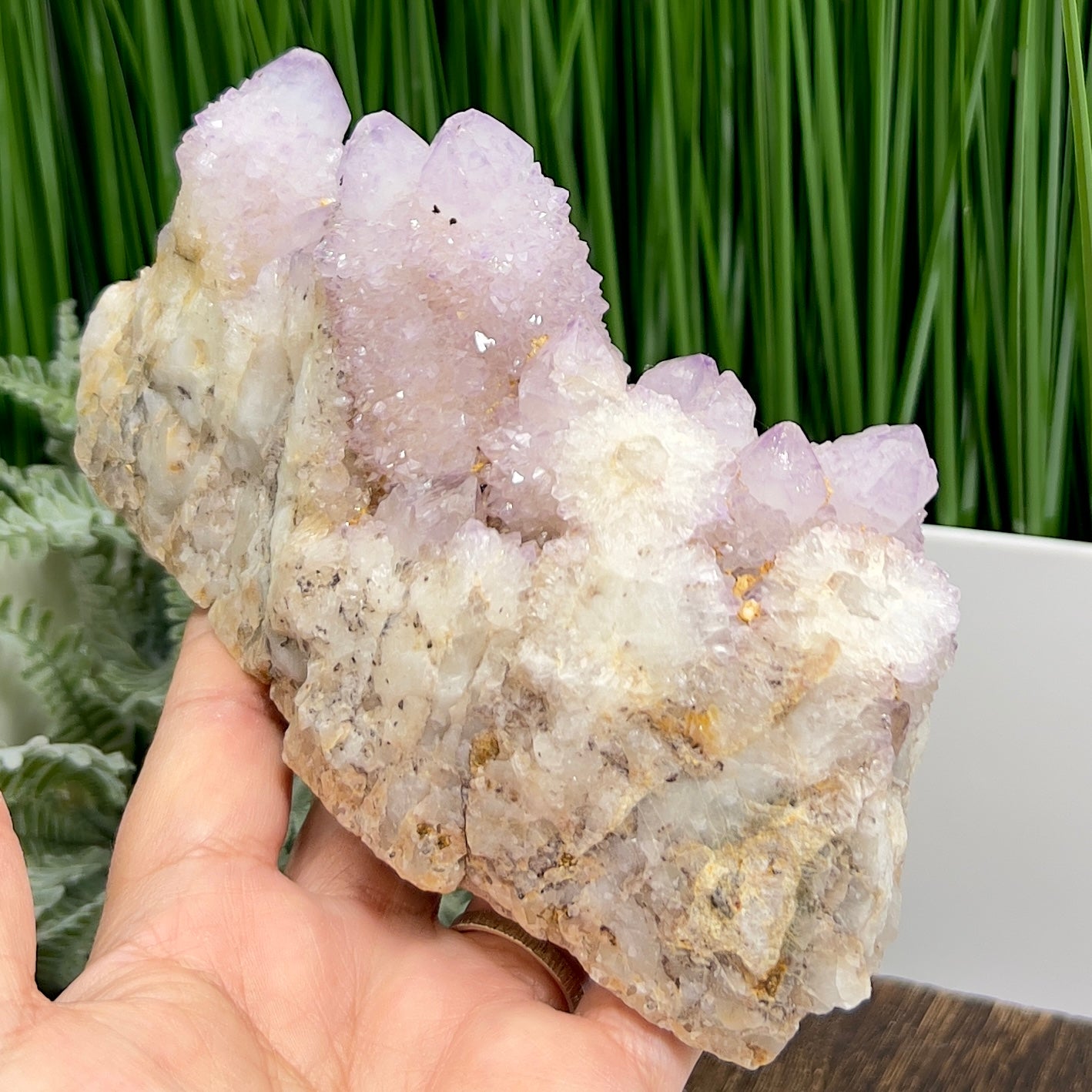 Amethyst Spirit Quartz Cluster Natural Crystal Specimen 1002g