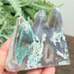 Moss Agate Mountain Hills Healing Crystal Carving 148g