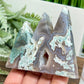 Moss Agate Mountain Hills Healing Crystal Carving 148g