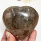 Golden Moonstone Heart Sunstone with Stand Healing Crystal Carving 406g