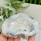 Trancas Quartz Heart Geode Slice Crystal Carving 138g