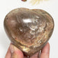 Golden Moonstone Heart Sunstone with Stand Healing Crystal Carving 406g