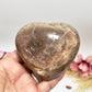 Golden Moonstone Heart Sunstone with Stand Healing Crystal Carving 406g