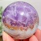 Amethyst with Mexican Lace Agate Purple Sphere Healing Crystal Ball 260g 58mm