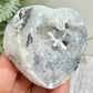 Trancas Quartz Heart Geode Slice Crystal Carving 124g