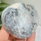 Trancas Quartz Heart Geode Slice Crystal Carving 124g