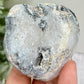 Trancas Quartz Heart Geode Slice Crystal Carving 124g