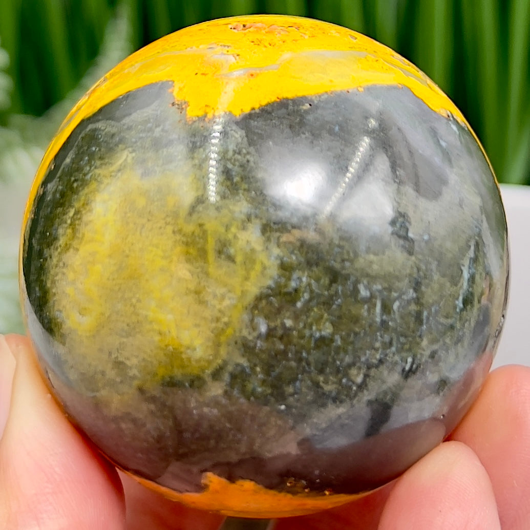 Bumblebee Jasper Sphere Healing Crystal Ball 238g 56mm