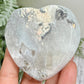 Trancas Quartz Heart Geode Slice Crystal Carving 144g