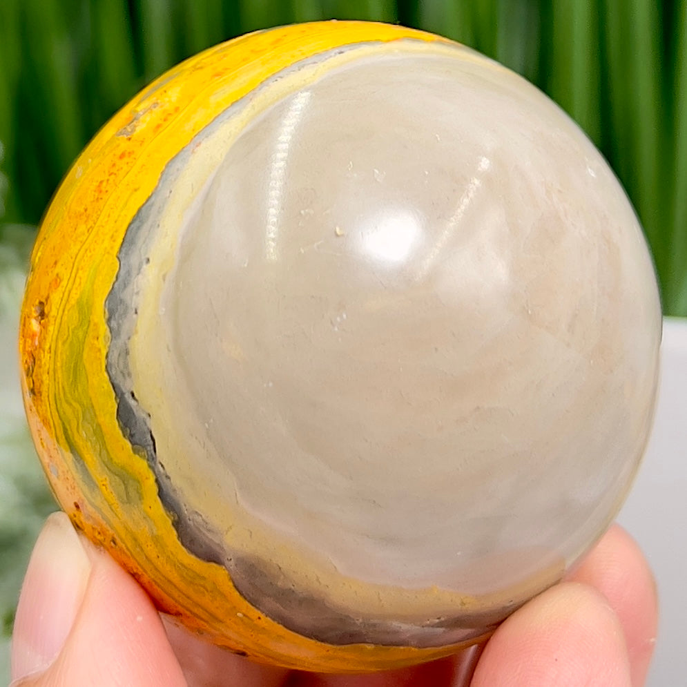 Bumblebee Jasper Sphere Healing Crystal Ball 238g 56mm