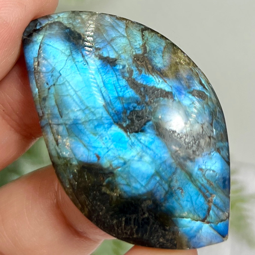 Labradorite Gemstone Cabochon DIY Jewellery Making Wire Wrapping Crystal 18g