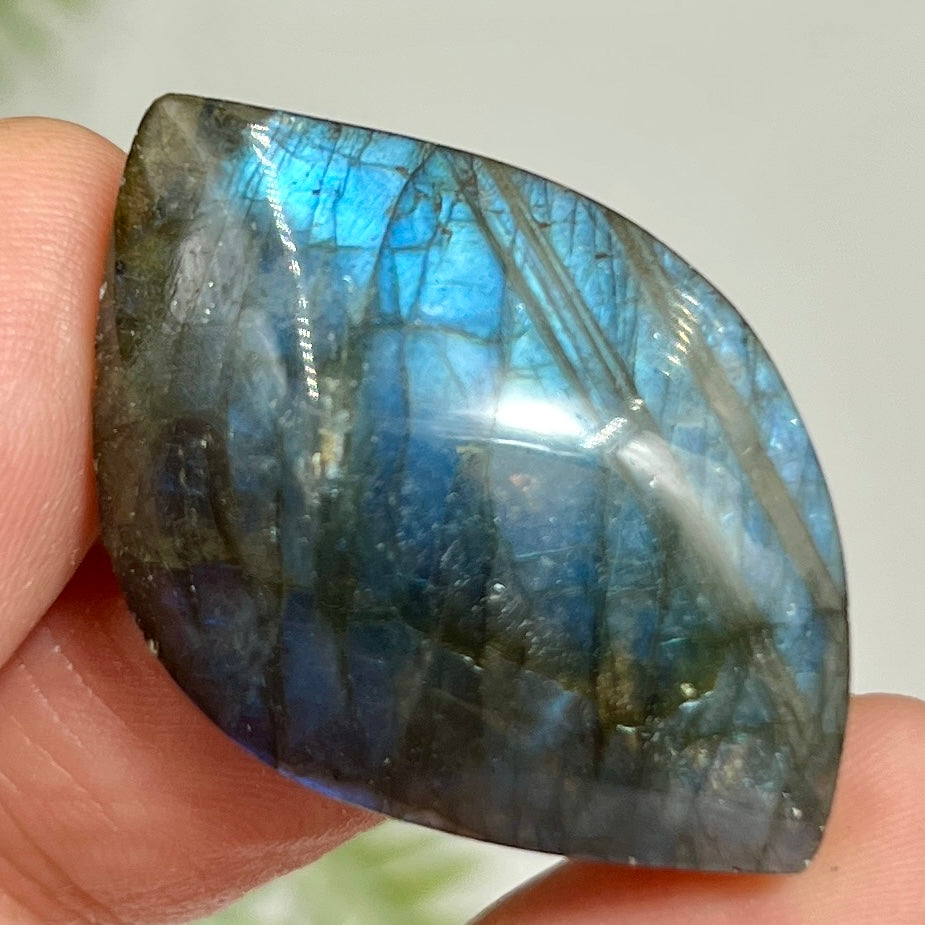 Labradorite Gemstone Cabochon DIY Jewellery Making Wire Wrapping Crystal 12g