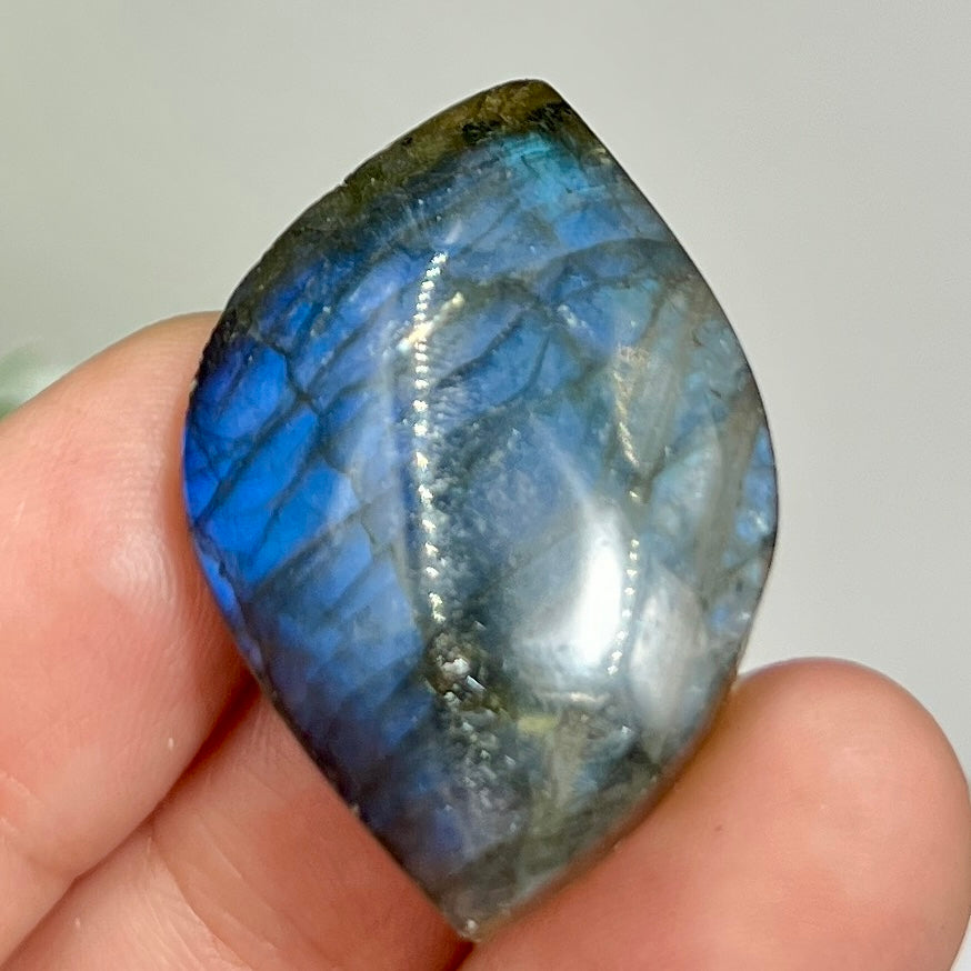 Labradorite Gemstone Cabochon DIY Jewellery Making Wire Wrapping Crystal 12g