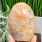 Moonstone Peach Free Form Healing Crystal Carving 378g