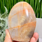 Moonstone Peach Free Form Healing Crystal Carving 378g