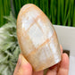 Moonstone Peach Free Form Healing Crystal Carving 378g