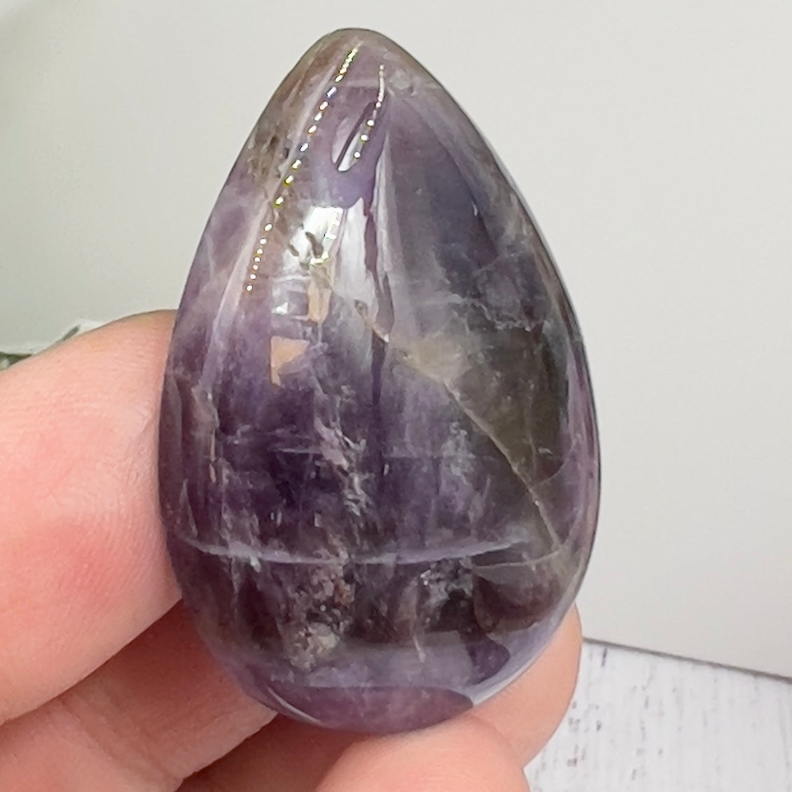 Chevron Dream Amethyst Gemstone Cabochon DIY Jewellery Making Wire Wrapping 16g