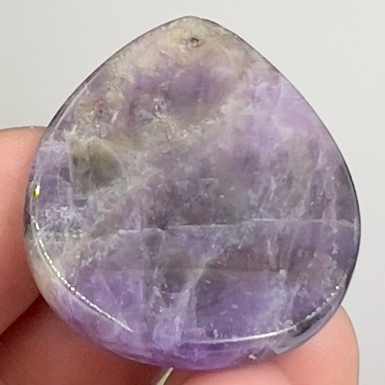 Chevron Dream Amethyst Gemstone Cabochon DIY Jewellery Making Wire Wrapping 16g