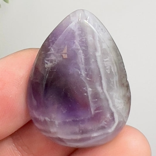 Chevron Dream Amethyst Gemstone Cabochon DIY Jewellery Making Wire Wrapping 7g