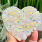 Quartz Heart with Angel Aura Healing Crystal Carving 208g