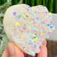 Quartz Heart with Angel Aura Healing Crystal Carving 208g