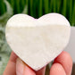 Quartz Heart with Pink Yellow Angel Aura Healing Crystal Carving 102g