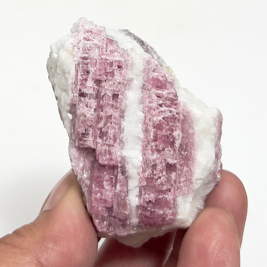 Pink Tourmaline in Feldspar Natural Healing Crystal Raw Specimen 100g