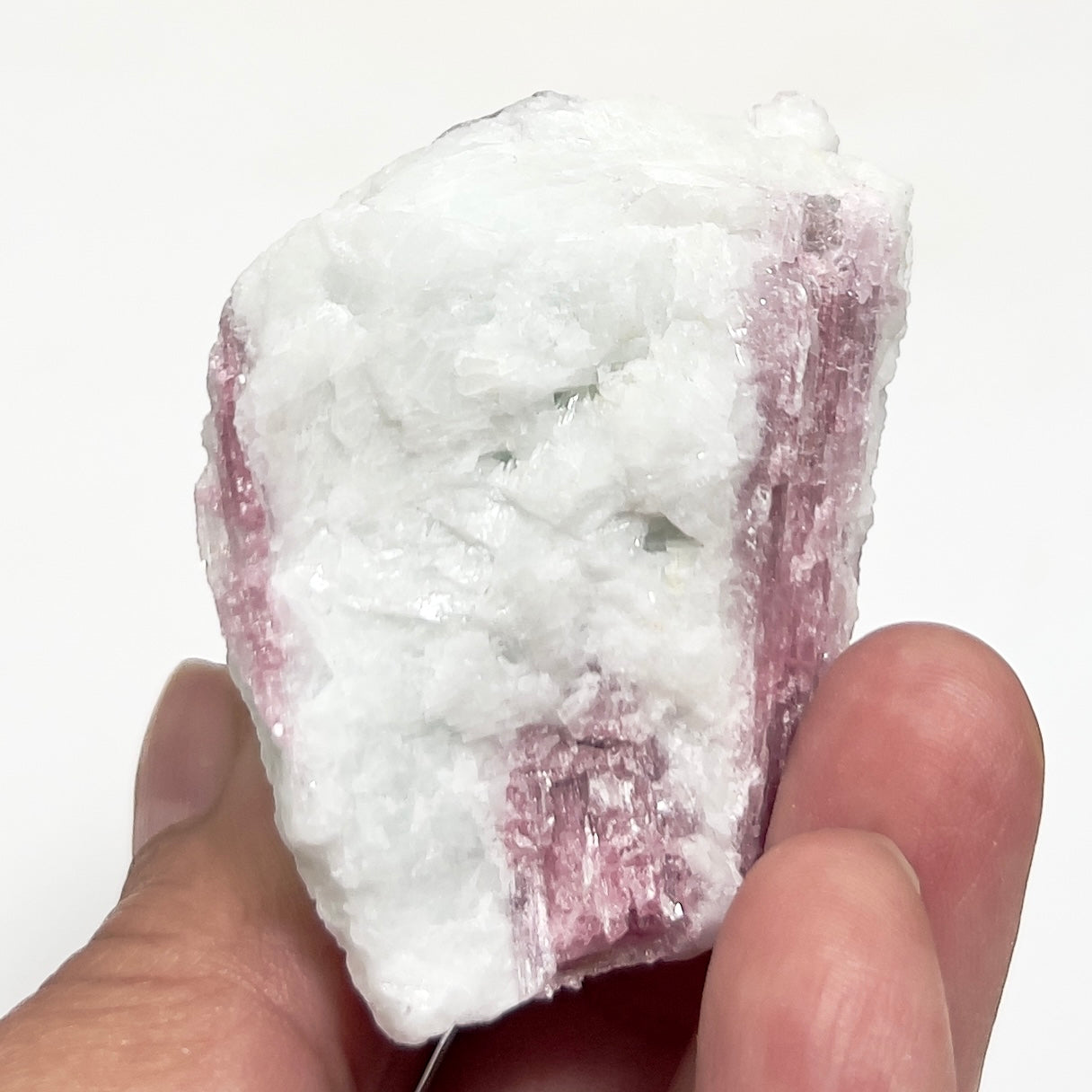 Pink Tourmaline in Feldspar Natural Healing Crystal Raw Specimen 100g