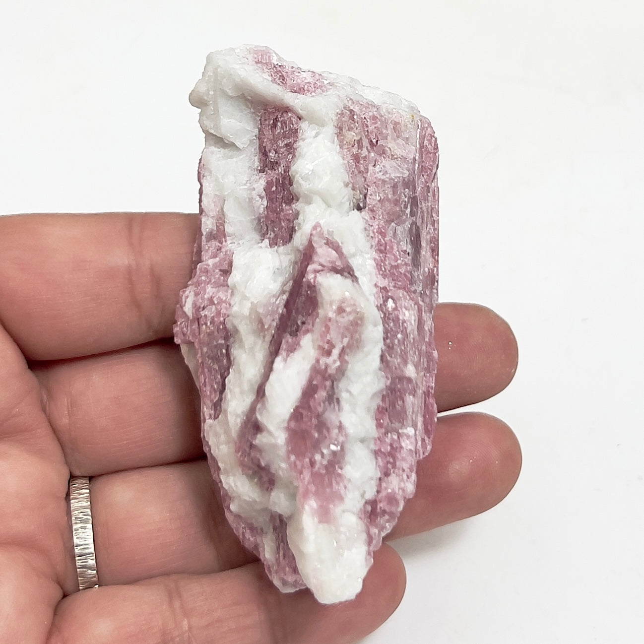 Pink Tourmaline in Feldspar Natural Healing Crystal Raw Specimen 100g