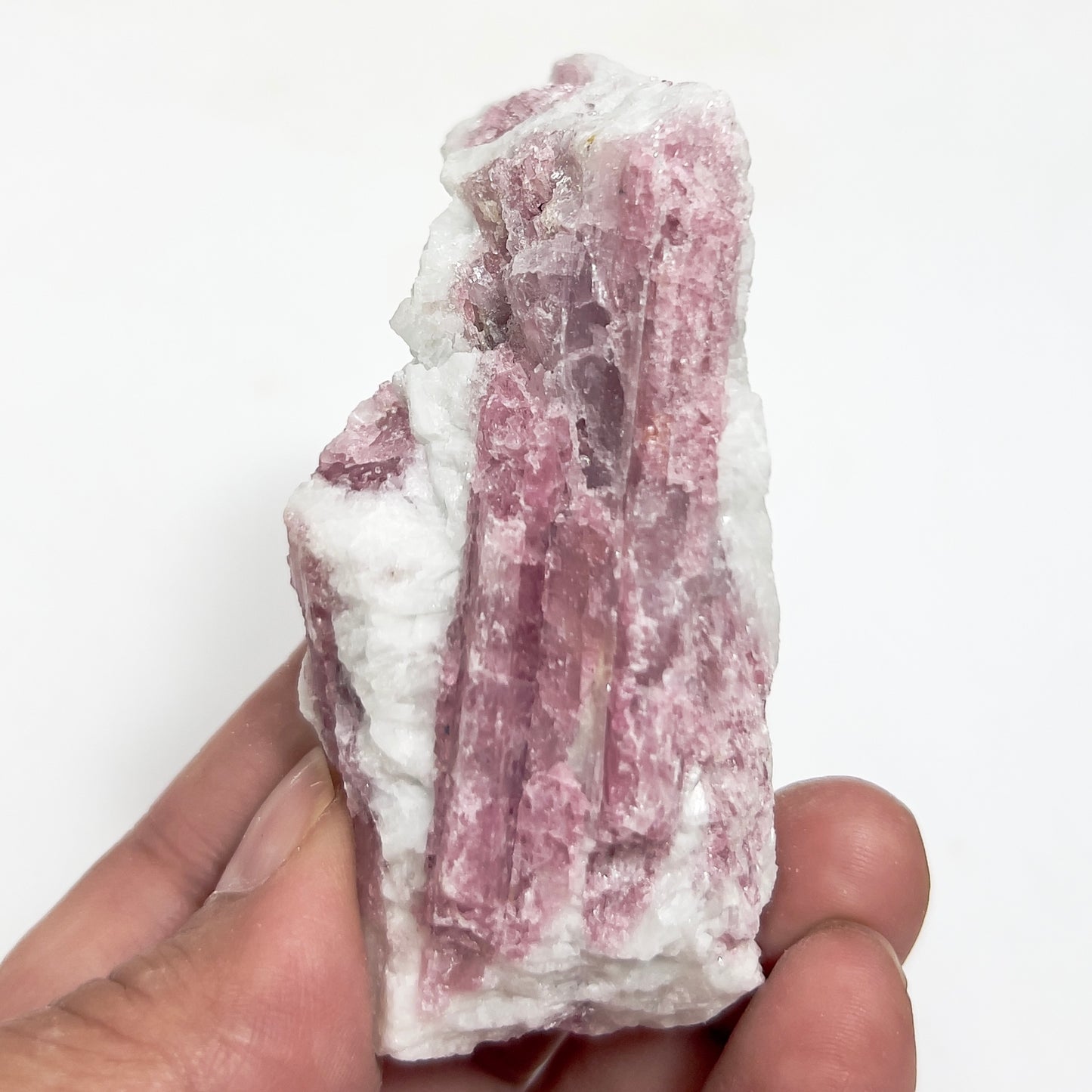 Pink Tourmaline in Feldspar Natural Healing Crystal Raw Specimen 100g