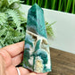 Moss Agate Tower Healing Crystal Generator 252g