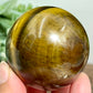 Tigers Eye with Hematite Sphere Gemstone Healing Crystal Ball 228g 53mm