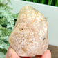 Flower Agate Flame Healing Crystal Carving 256g