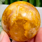 Golden Healer Quartz Sphere Healing Crystal Ball 158g 48mm