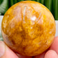 Golden Healer Quartz Sphere Healing Crystal Ball 158g 48mm