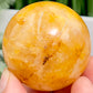 Golden Healer Quartz Sphere Healing Crystal Ball 152g 48mm