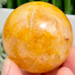 Golden Healer Quartz Sphere Healing Crystal Ball 152g 48mm