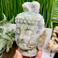 Moss Agate Buddha Druzy Crystal 1320g