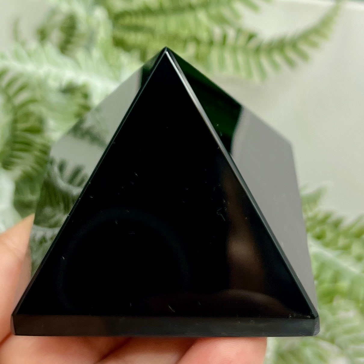 Black Obsidian Pyramid Crystal Carving 176g