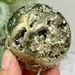 Pyrite Fools Gold Cubic Sphere Healing Crystal Ball 364g 56mm