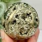 Pyrite Fools Gold Cubic Sphere Healing Crystal Ball 364g 56mm