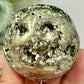 Pyrite Fools Gold Cubic Sphere Healing Crystal Ball 364g 56mm