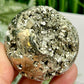 Pyrite Fools Gold Cubic Sphere Healing Crystal Ball 277g 54mm