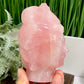 Rose Quartz Crystal Quan Yin Kuan Yin Guan Yin Intricate Healing Carving 720g