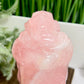 Rose Quartz Crystal Quan Yin Kuan Yin Guan Yin Intricate Healing Carving 720g