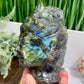 Labradorite Crystal Quan Yin Kuan Yin Guan Yin Intricate Healing Carving 758g