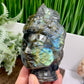 Labradorite Crystal Quan Yin Kuan Yin Guan Yin Intricate Healing Carving 758g