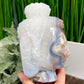 Flower Agate Buddha Crystal 862g