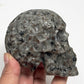 Yooperlite Skull Filigree Design UV Reactive Healing Crystal Carving 570g