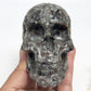 Yooperlite Skull Filigree Design UV Reactive Healing Crystal Carving 578g